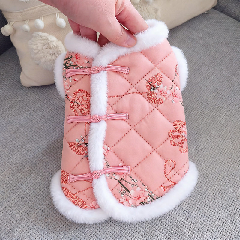 狗狗衣服冬天新年背心中式复古唐装两脚泰迪保暖马甲宠物猫咪冬装,畜牧/养殖物资,畜牧防寒衣/保暖衣/保温马甲,淘宝优惠券,粉丝福利购,淘宝优惠卷