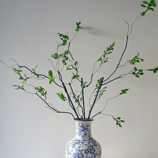 仿真绿植新中式仿真树枝茶室禅意插花花艺客厅高级感干花装饰摆件