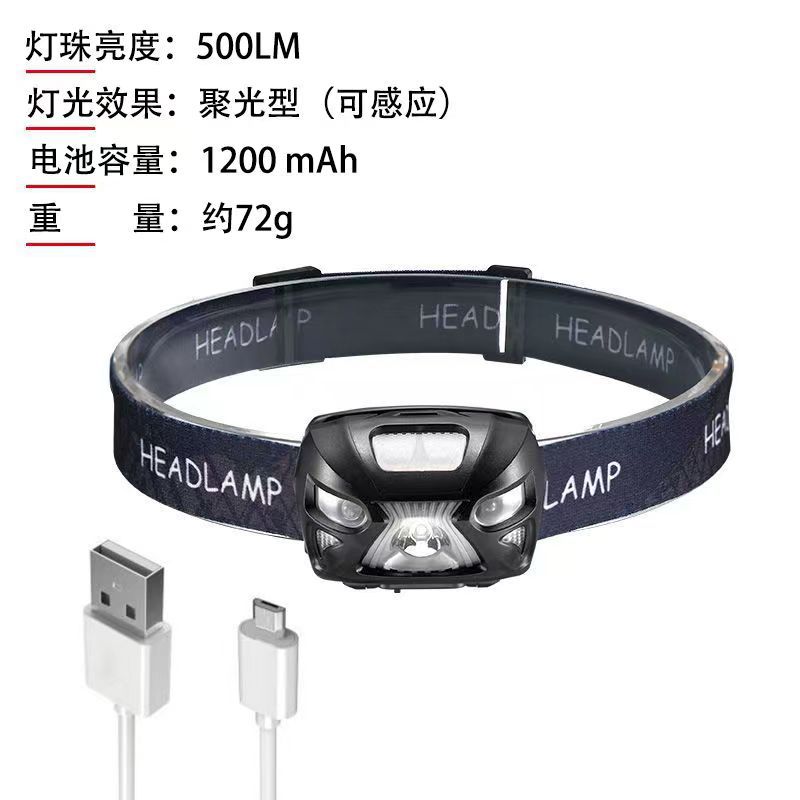 LED头灯感应换饵灯户外