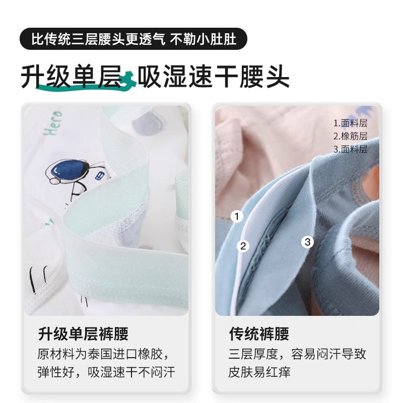 男童内裤儿童纯棉a类平角