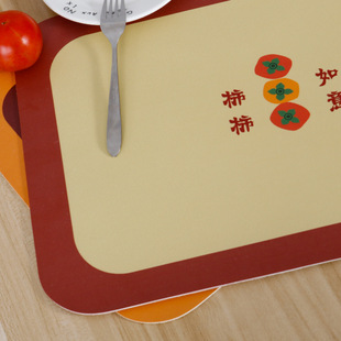 冷叶当天出样PVC皮革餐垫古典风防水防油餐具餐桌隔热西餐垫杯垫