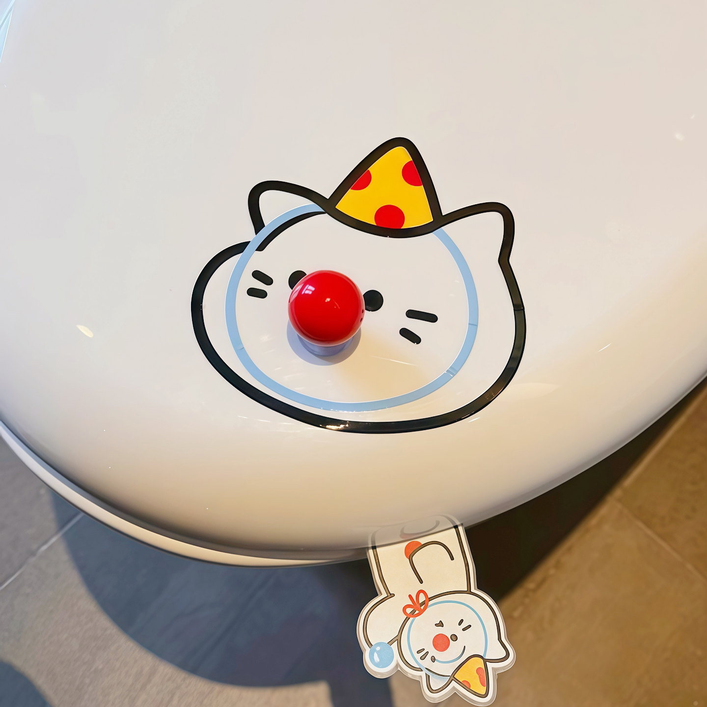 可爱小猫马桶提盖器不脏手提手侧边掀盖器厕所马桶装饰拉手揭盖器图片