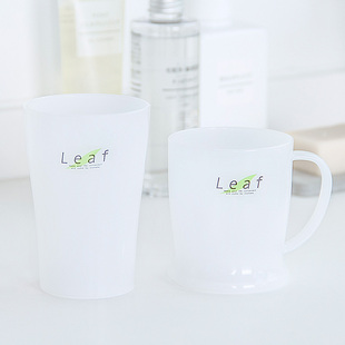 速发家用创意简约漱口杯情侣水杯加厚塑料洗漱杯子带柄牙刷杯