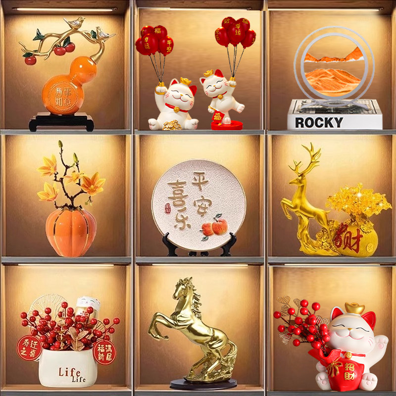 速发高级感酒轻装玄品摆件柜奢高档家居电视柜饰关客厅高端大气上