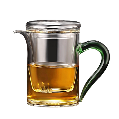 孟瀚复古全玻璃泡茶壶花茶壶