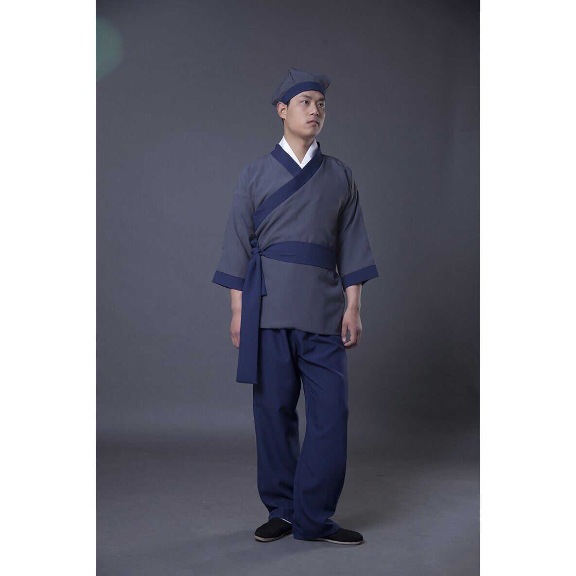成人古装汉服店小二服装古代话剧家丁佣人茶楼酒店跑堂工作演出服