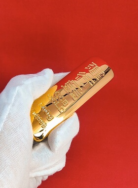 建行仿真金条婚礼高品质装饰礼品金色店铺摆件家居开业供奉足重