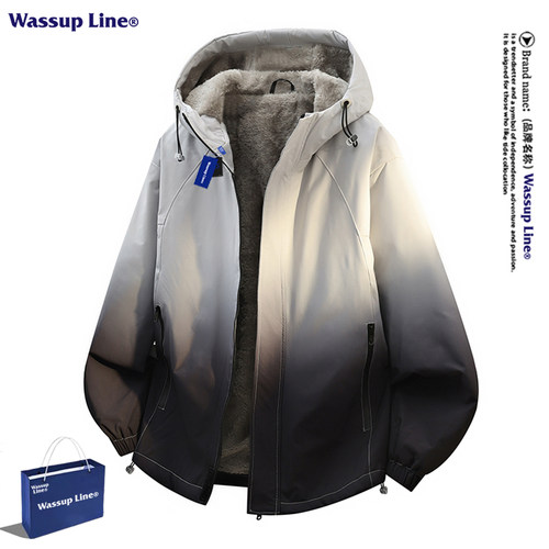 WassupLine美式渐变工装外套