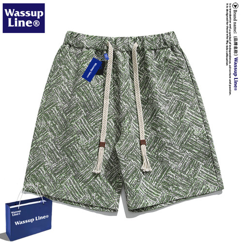WASSUPLine五分裤潮牌短裤男款