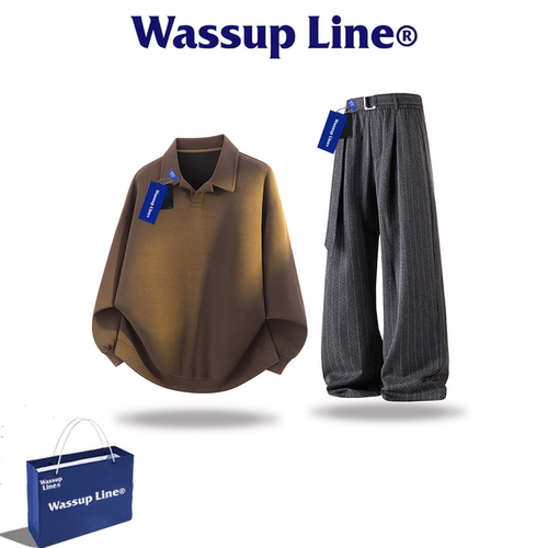 WASSUPLINE潮牌男士春秋两件套