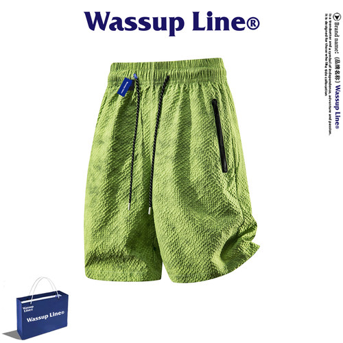 WASSUPLine潮牌休闲百搭短裤男