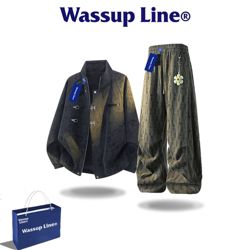 WASSUPLINE潮牌男秋高级感套装