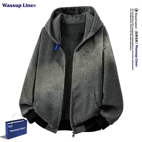 WASSUPLine潮牌轻奢连帽卫衣