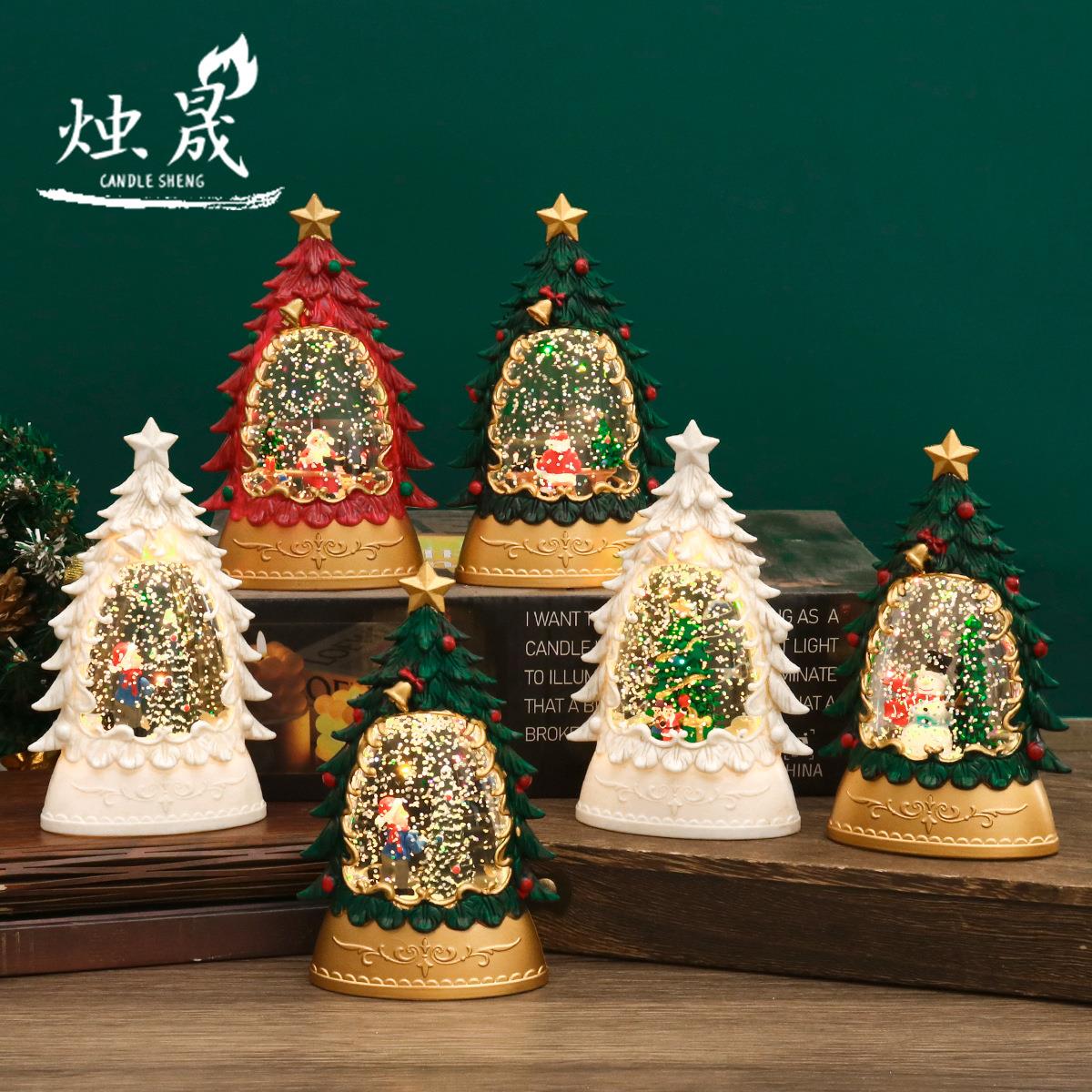 圣诞节小夜灯装饰品灯场景布置