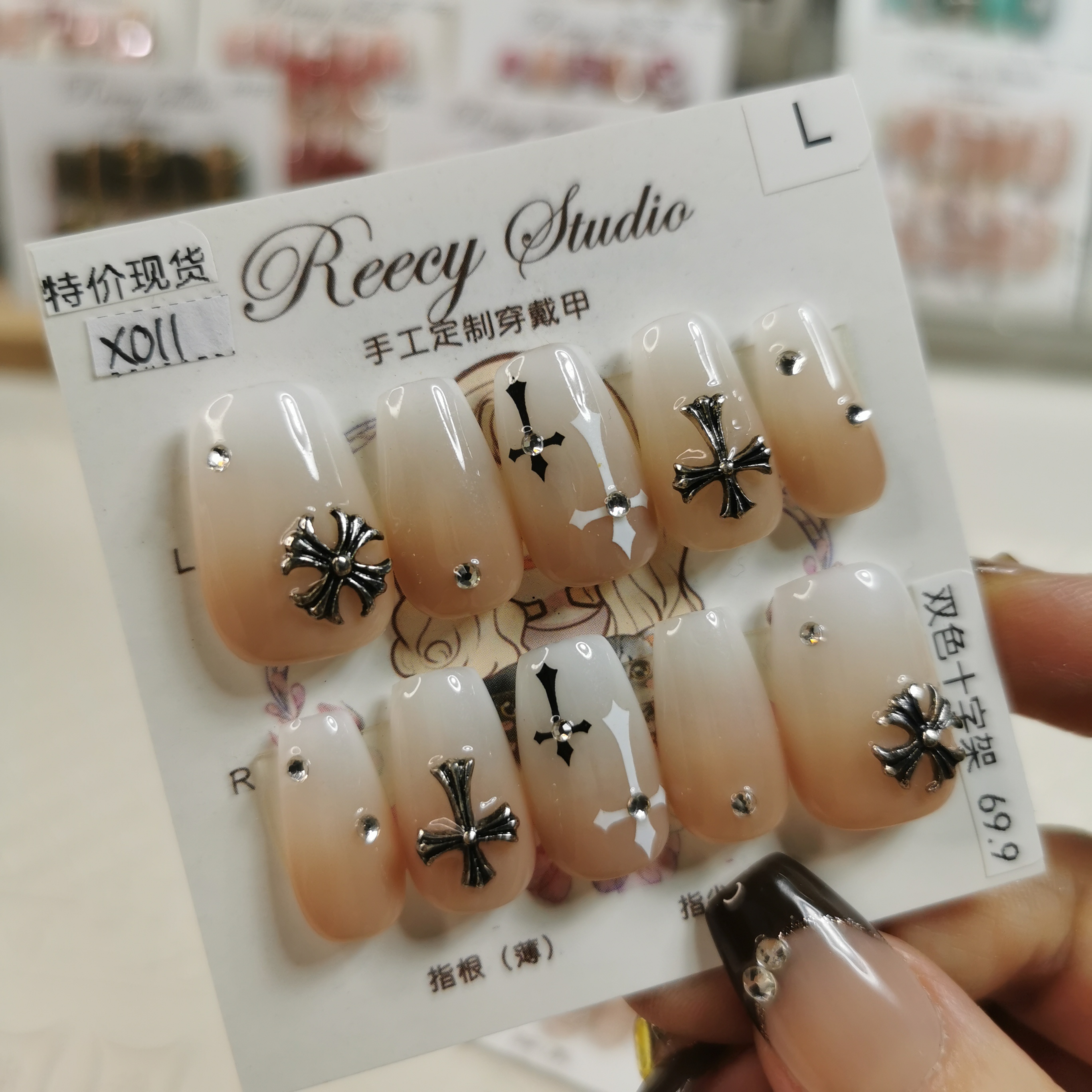 【特价】X011-013网红爱心兔兔蝴蝶结闪钻