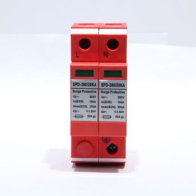二级单相电源防雷模块2P20KA 监控浪涌保护器 机房家用220V避雷器
