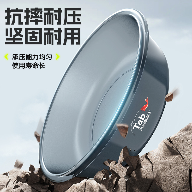 tab饵料盆开饵盆三件套钓鱼散炮拉饵盘鱼食盆鱼饵拌耳料盒