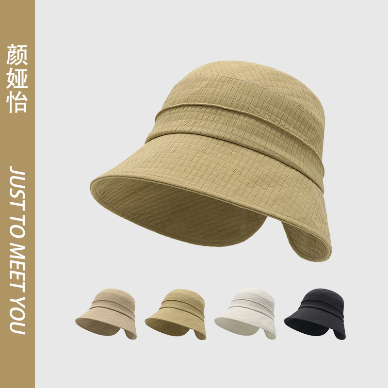 后开叉大檐渔夫帽春夏遮阳防晒女