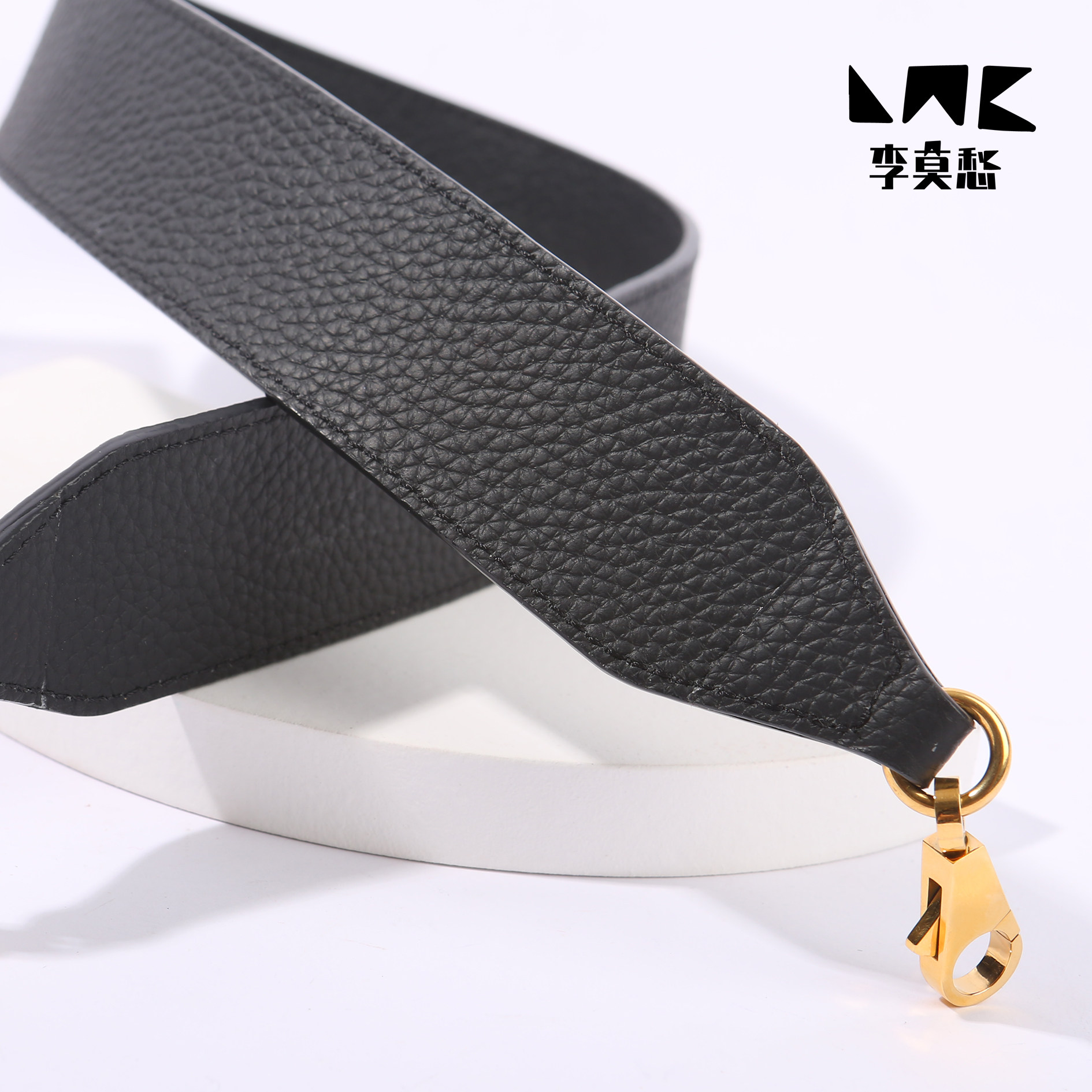 李莫愁适用于H家KELLY凯丽TOGO加宽荔枝纹皮质纯手工定制肩带