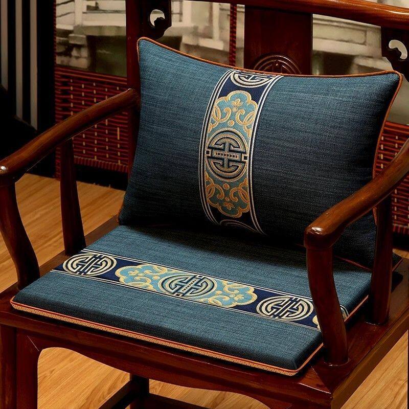 新中式椅垫红木沙发坐垫餐椅圈椅海绵垫古典防滑定制