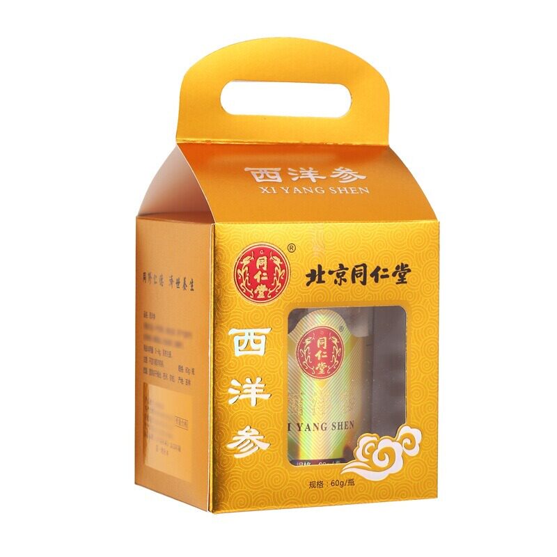 同仁堂西洋参60g/瓶(卷片)