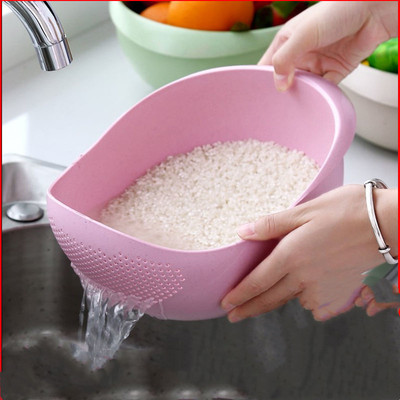 淘米器洗米筛漏塑料洗菜盆沥水篮厨房菜篮子家用水果盘洗菜篮神器