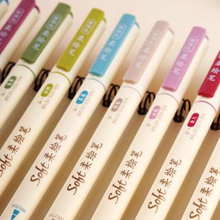 点石DS827新国色四季 柔绘笔复古红笔学生用手账笔bursh彩色秀丽笔