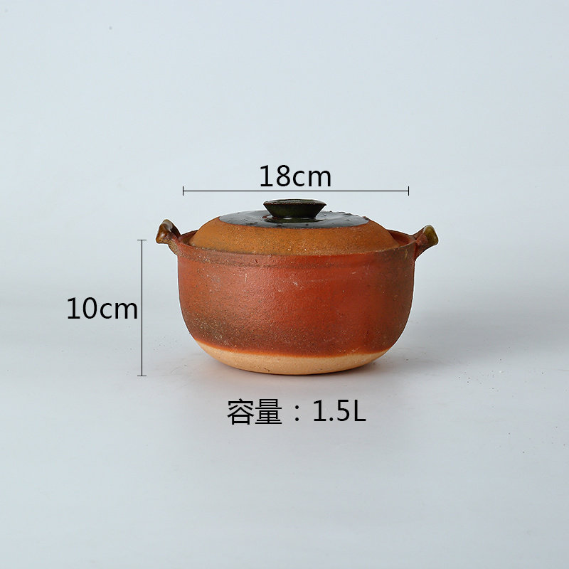 炖汤土罐子正宗土砂锅老式手工粗土炒菜家用燃气纯土大号煲汤孕妇