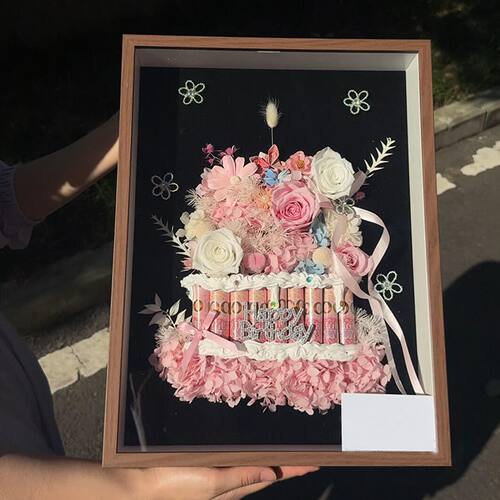 DIY永生花有钱花礼盒材料包