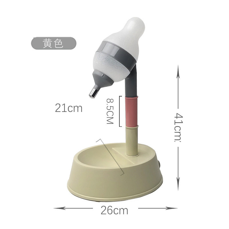 宠物彩虹节节高饮水器狗狗可拆喝水壶立式两用喂水喂食碗