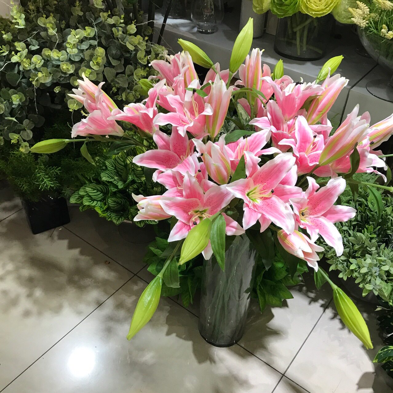 百合花仿真植物代发货