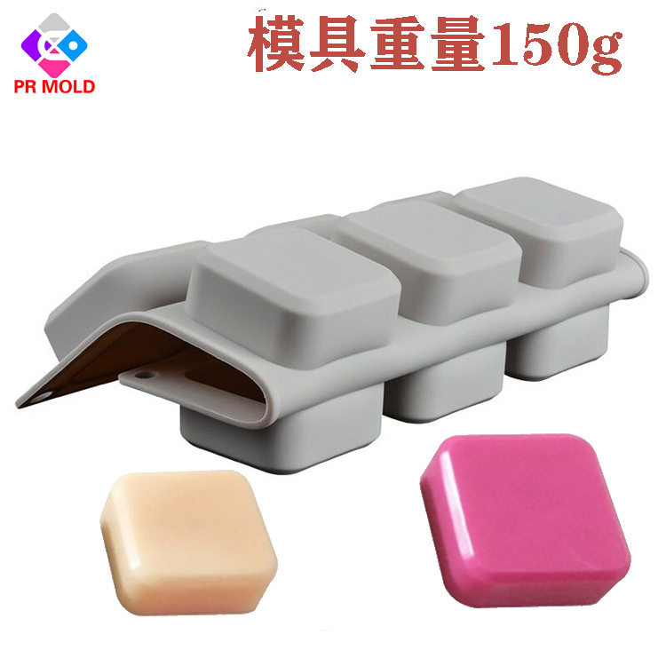 九孔糕点正方形硅胶模具