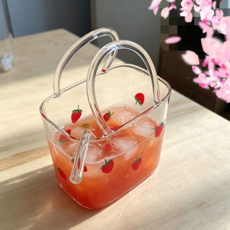 金鱼气泡水玻璃手提包果