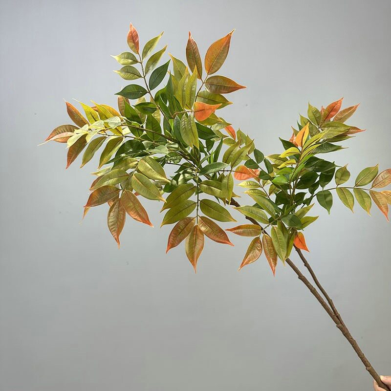 仿真漆木紫藤天竺造景植物盆栽室内外客厅装饰品花艺摆件假树盆景