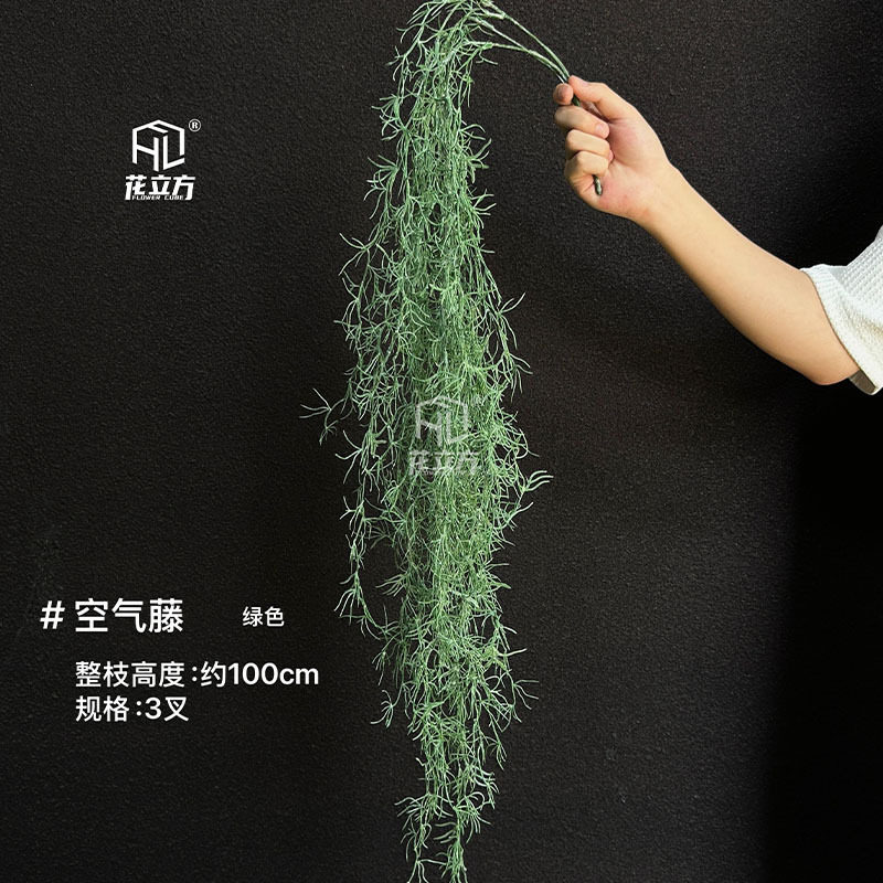 垂挂空气藤森系造景布置仿真绿植塑料老人须室内仿真植物墙装饰