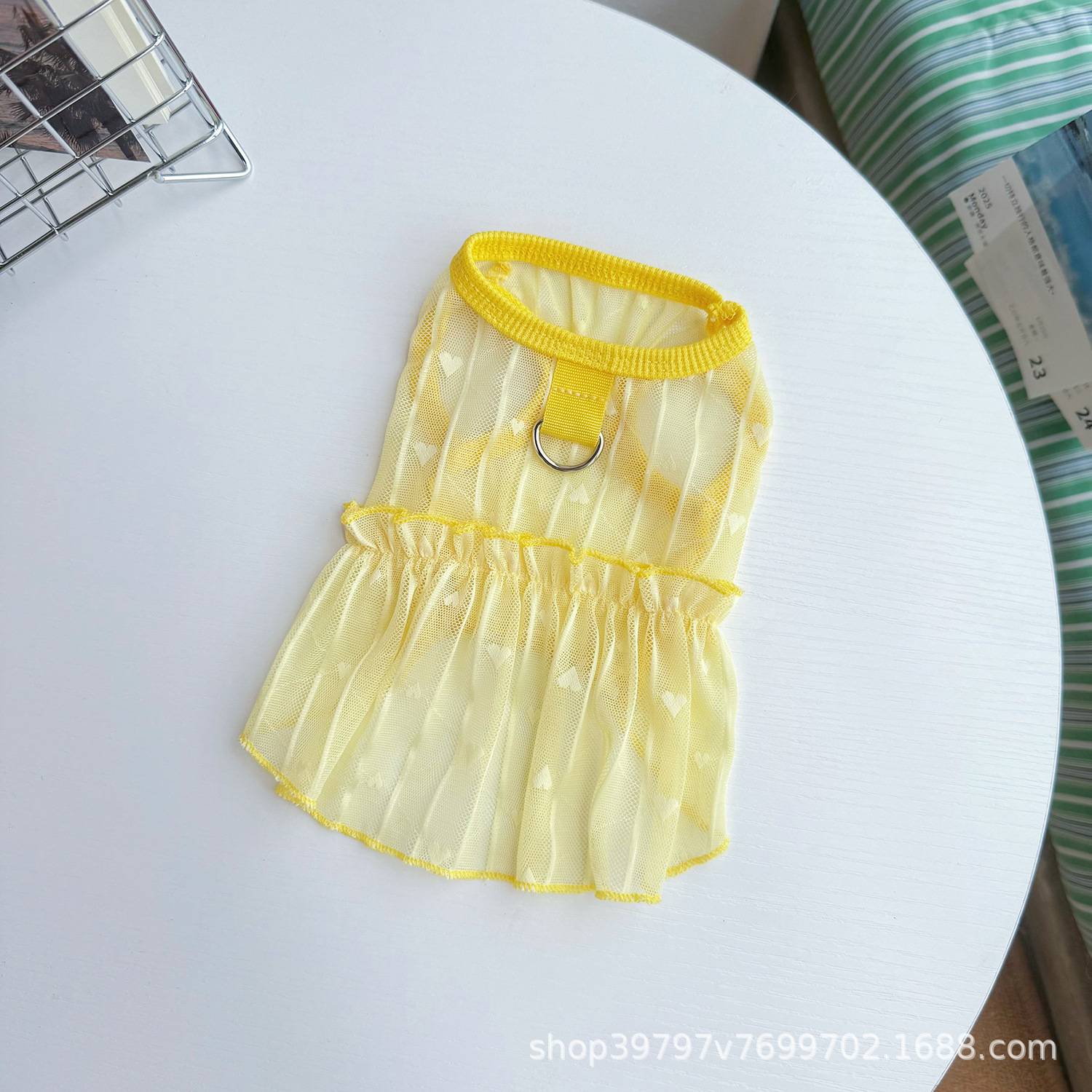 宠物服饰镂空爱心裙宠物狗狗衣服猫咪夏季薄款透气防晒比熊