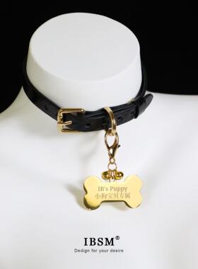 小狗牌定制刻字铭牌项圈挂件铃铛puppy挂饰金色骨头猫爪身份牌
