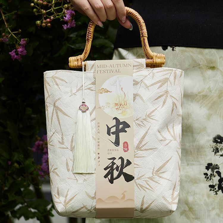 中秋杜邦纸袋定制印logo购物环保袋纸袋礼品定做单肩手提袋托特包