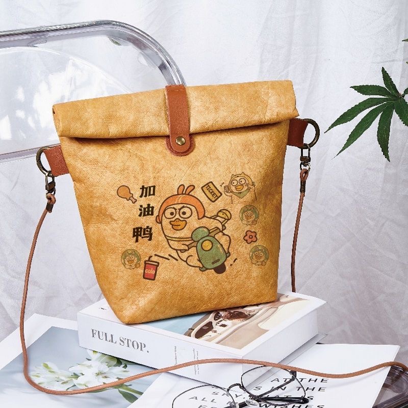 杜邦纸袋定制logo帆布内衬文创托特包定做覆古广告水洗环保手提袋