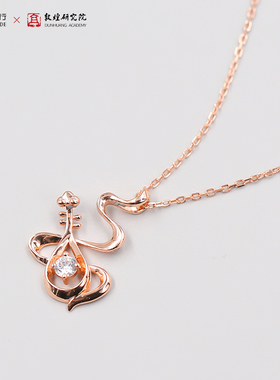 镶嵌锆石小众设计感百搭银项链