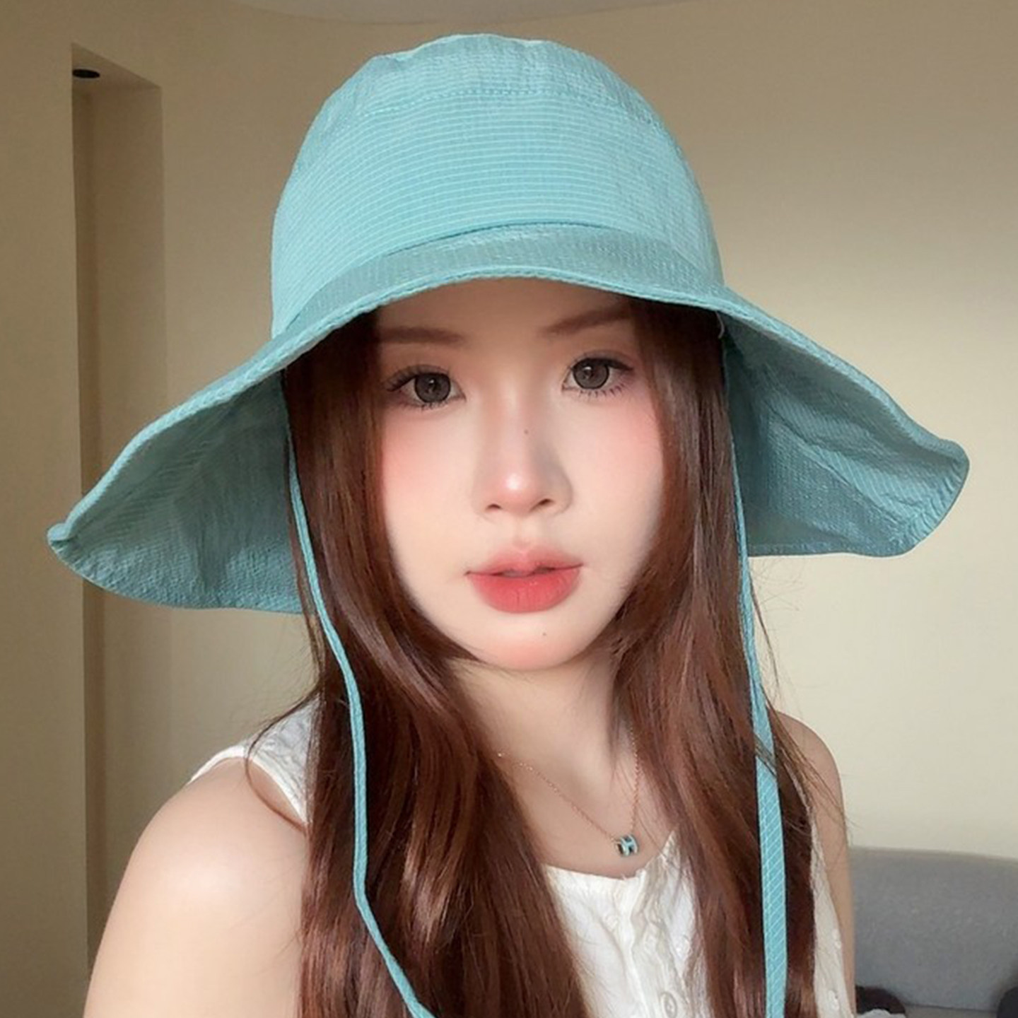 韩系夏季宽檐防晒显脸小渔夫帽