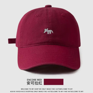 小狐狸刺绣加深加款 2025年春秋季 帽檐显脸小软顶设计佩戴舒适百搭