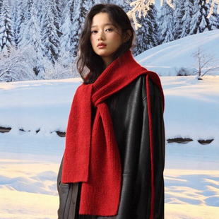 巴拉克拉法连帽披肩一体保暖护耳氛围感大头围针织包头帽子女冬季