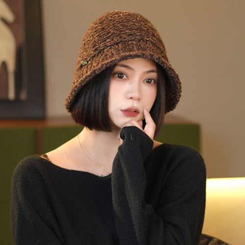 日系秋冬保暖宽檐显脸小渔夫帽女