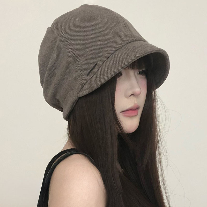 韩系堆堆帽女短檐大头围显脸小