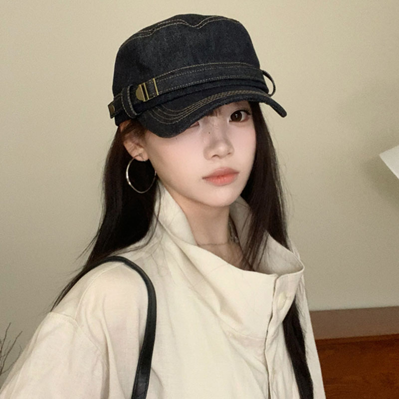 日系牛仔女马术帽显脸小2026秋