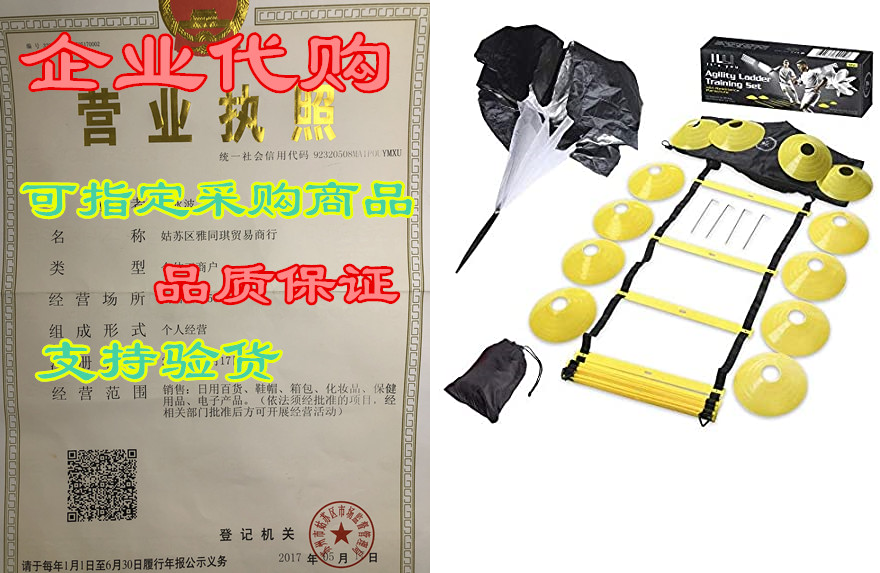 illi products pro sport agility ladder training set. incl