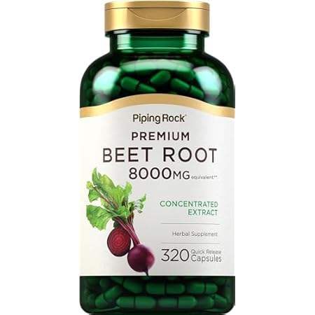 Piping Rock Beet Root Capsules 8000mg | 320 Pills | Conce