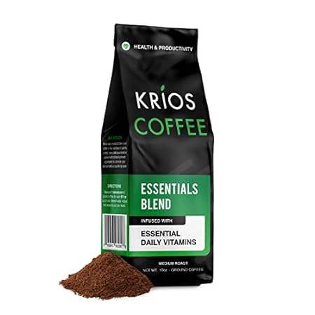 Krios Coffee Essentials Ground Coffee， Enhance Productivi