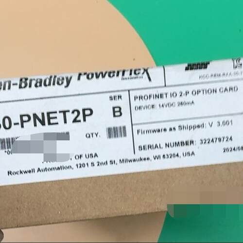 Allen-Bradley PowerFlex 20-750-PNET2P PROFINET IO议价维修